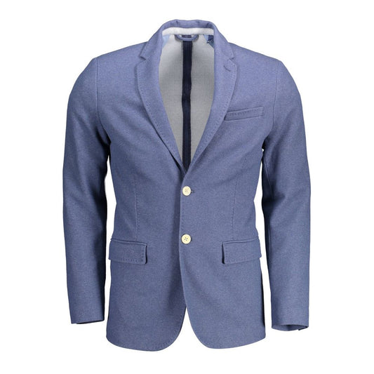 Gant Blue Cotton Men Jacket
