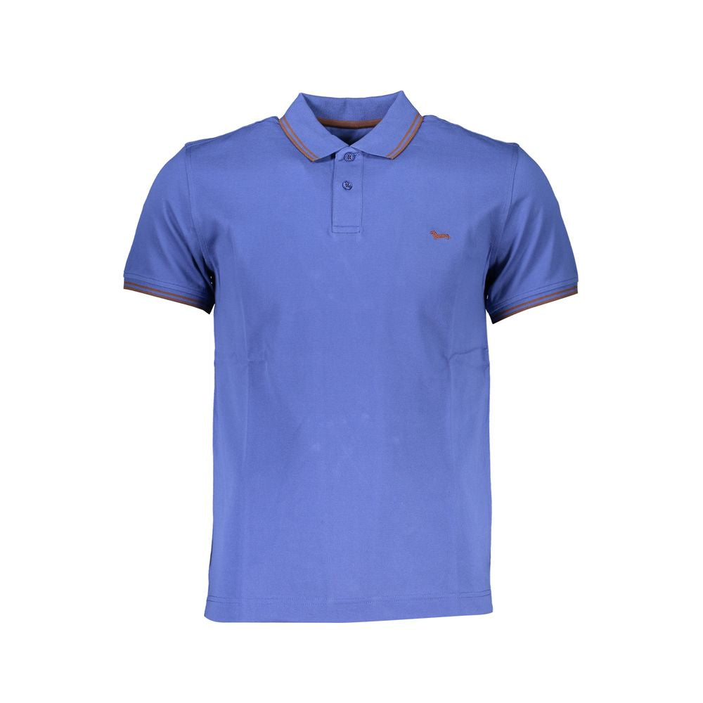 Harmont & Blaine Blu Cotton Men Polo Shirt