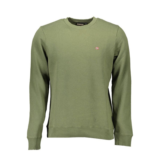 Napapijri Verde Cotton Men Sweatshirt