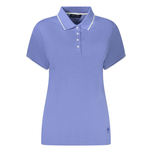 North Sails Blue Cotton Women Polo Shirt