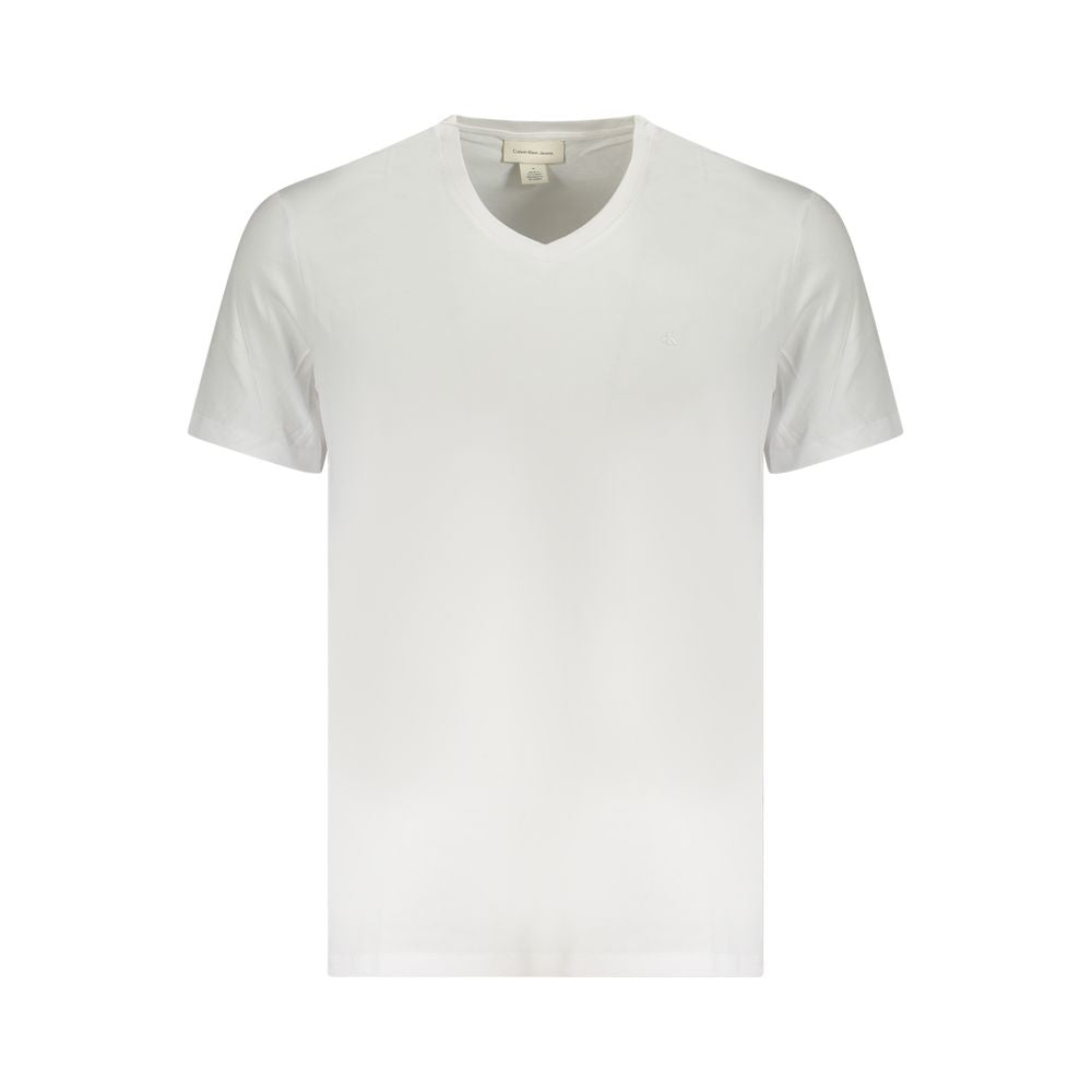 Calvin Klein Bianco Cotton Men T-Shirt