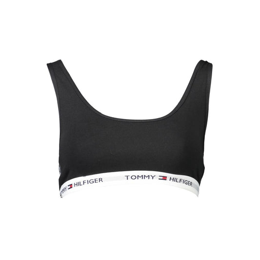 Tommy Hilfiger Black Cotton Women's Sports Bra