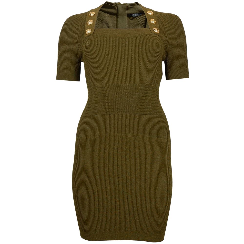 Hauts et t-shirts en viscose verte Balmain