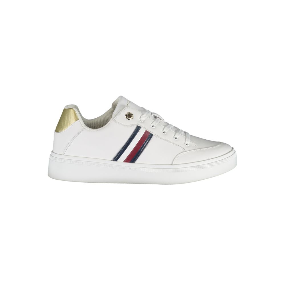 Tommy Hilfiger White Polyurethane Women Sneaker