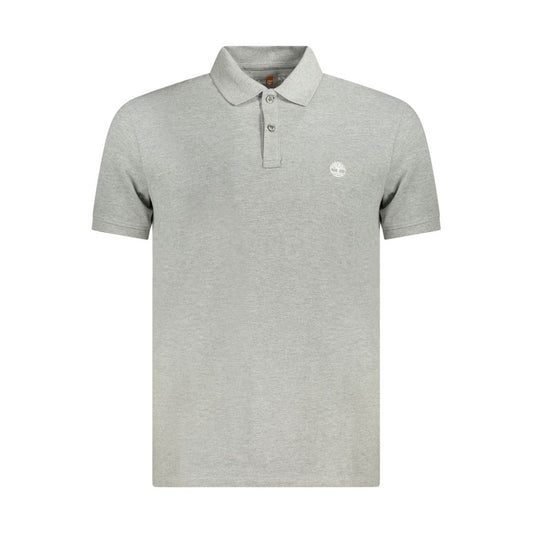 Timberland "Gray Cotton Men Polo Shirt"