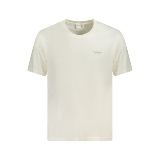 Pepe Jeans Bianco Cotton Men T-Shirt