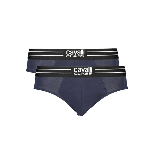 Cavalli Class Blue Cotton Men's Brief