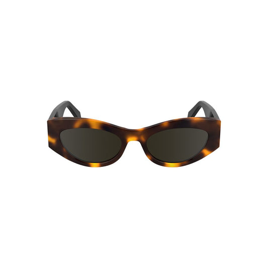 Calvin Klein Brown Acetate Women's Sunglass