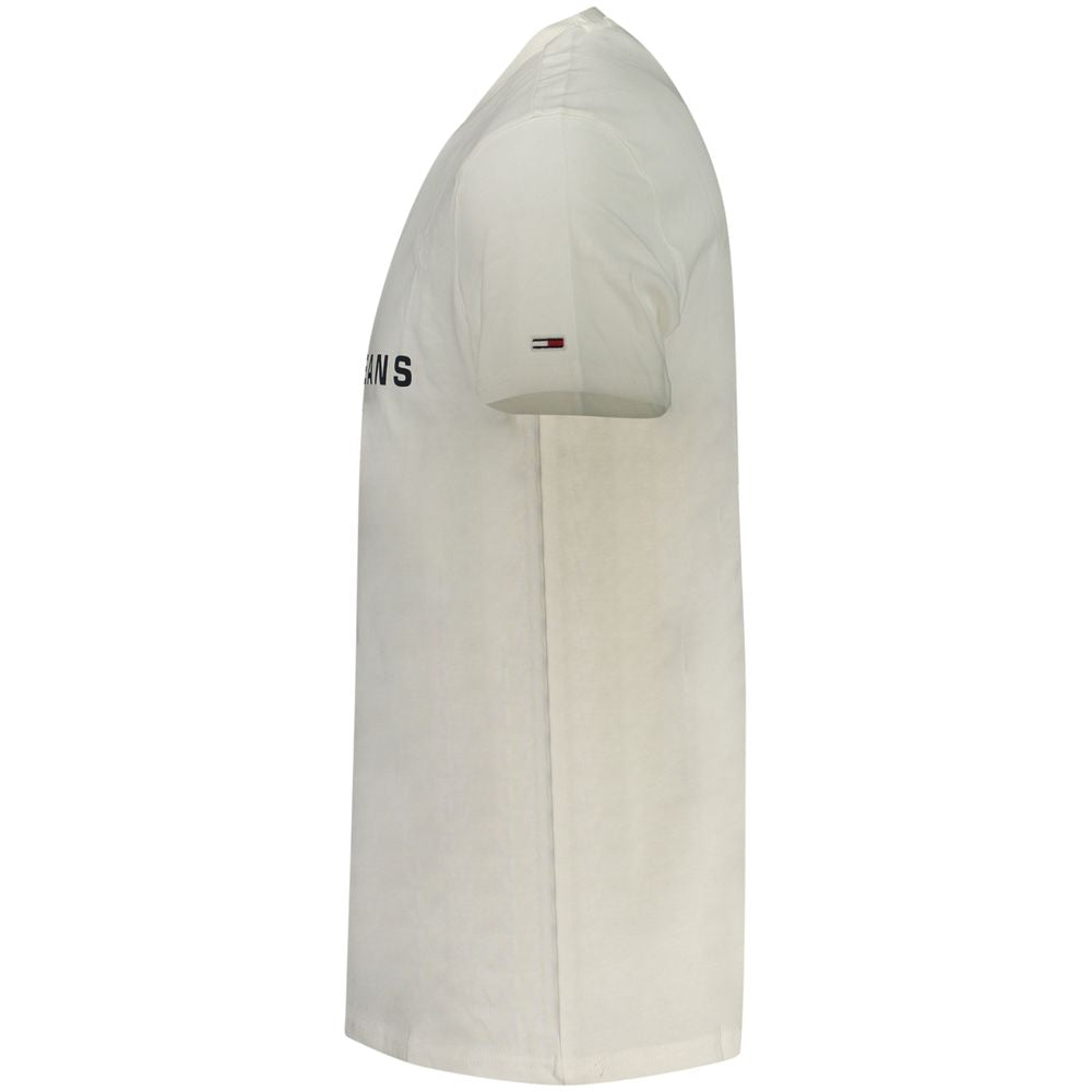Tommy Hilfiger White Cotton Men's T-Shirt