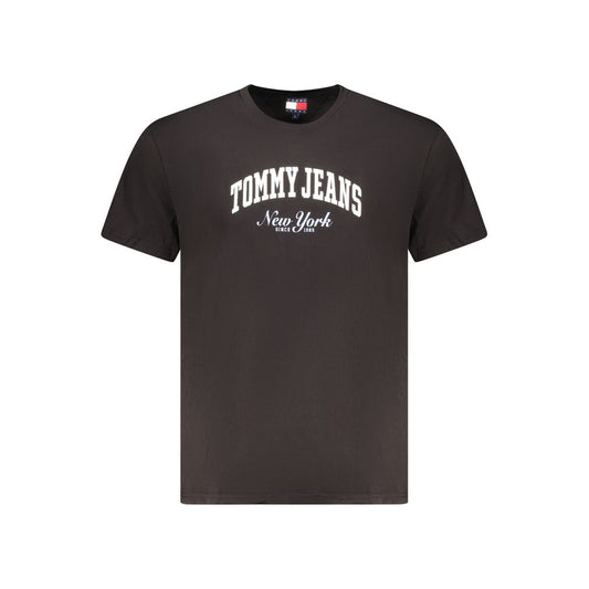 Tommy Hilfiger Black Cotton Men's T-Shirt