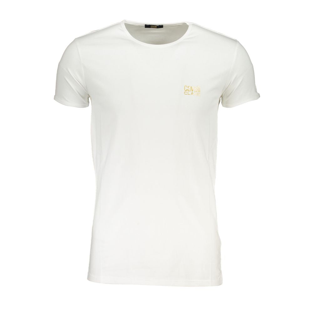Cavalli Class White Cotton Men's T-Shirt