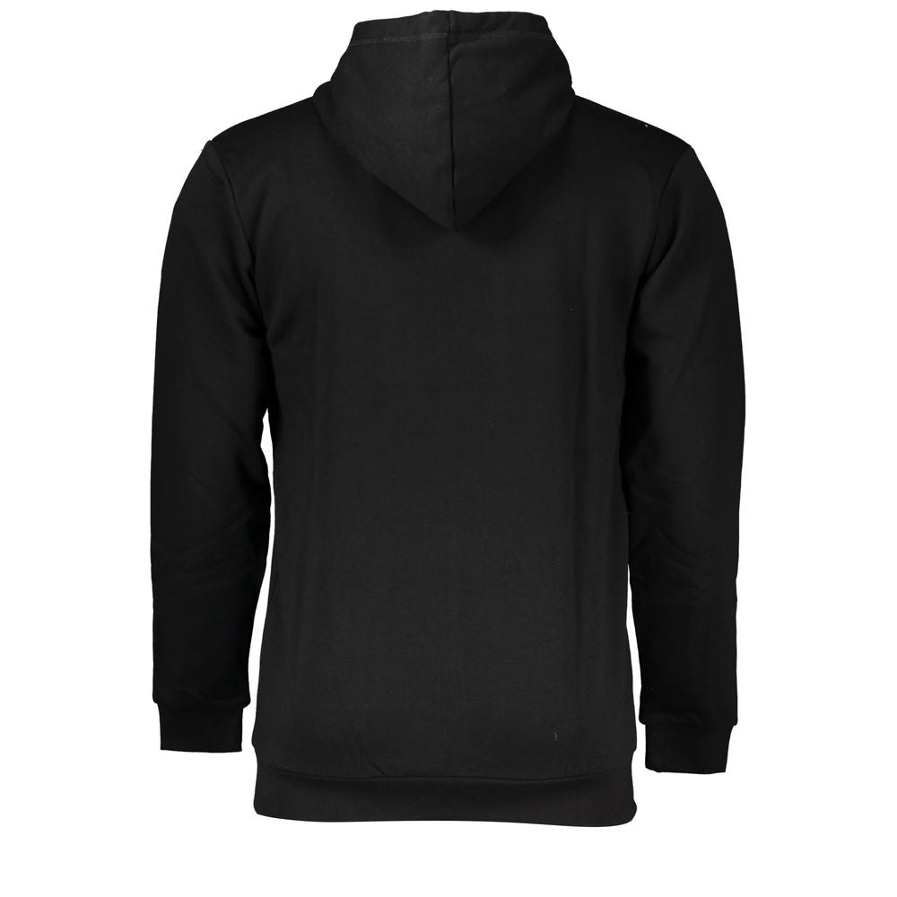 Sergio Tacchini Black Cotton Men's Hooded Sweatshirt