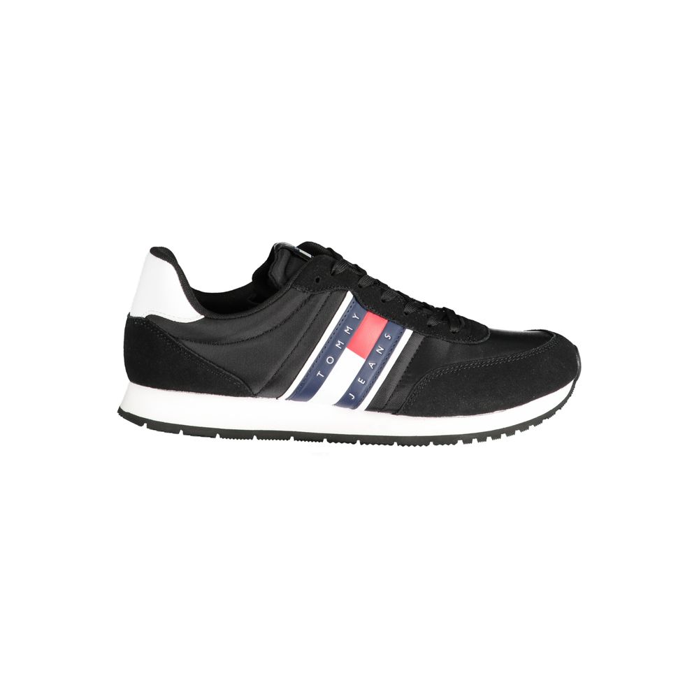 Tommy Hilfiger Nero Polyester Men Sneaker