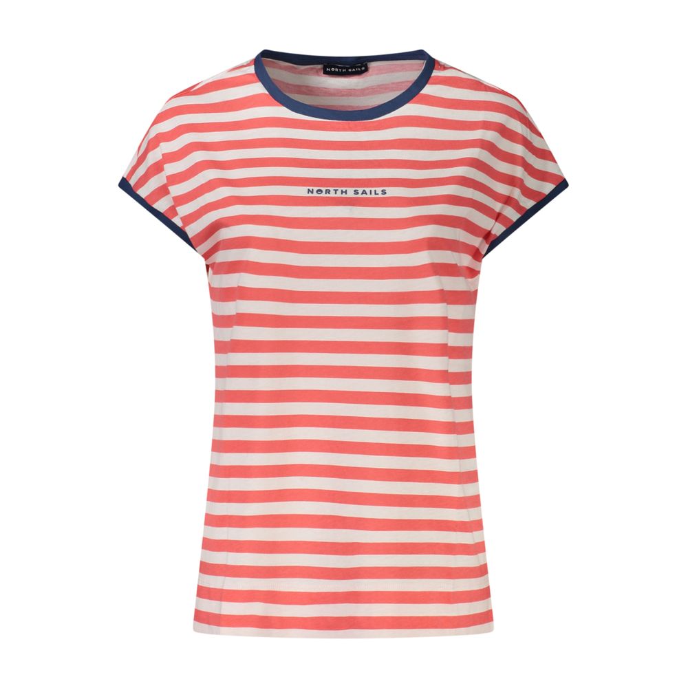 North Sails Red Cotton Women T-Shirt