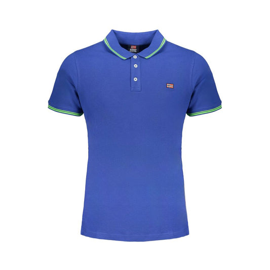 Norway 1963 Blu Cotton Men Polo
