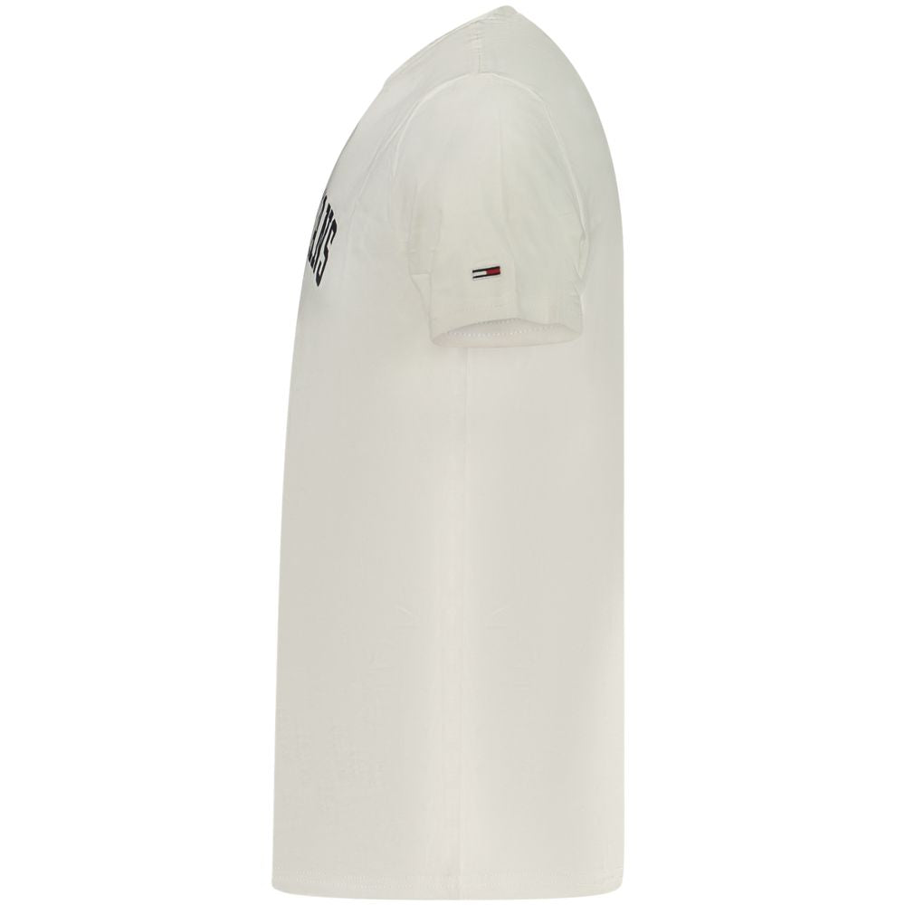 Tommy Hilfiger White Cotton Men's T-Shirt