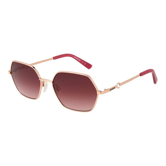 Lunettes de soleil Love Moschino pour femme en or rose