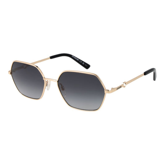 Lunettes de soleil dorées Love Moschino pour femme