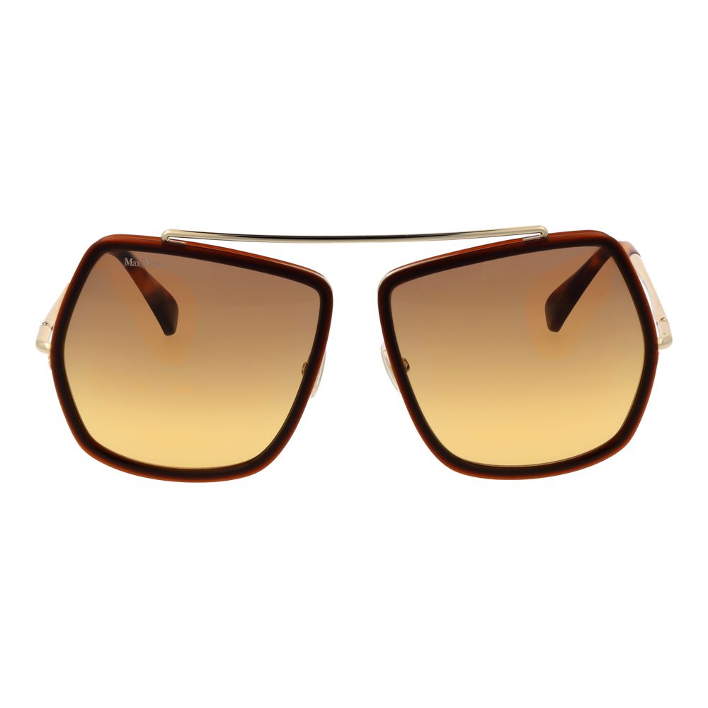 Max Mara Brown Metal Sunglasses