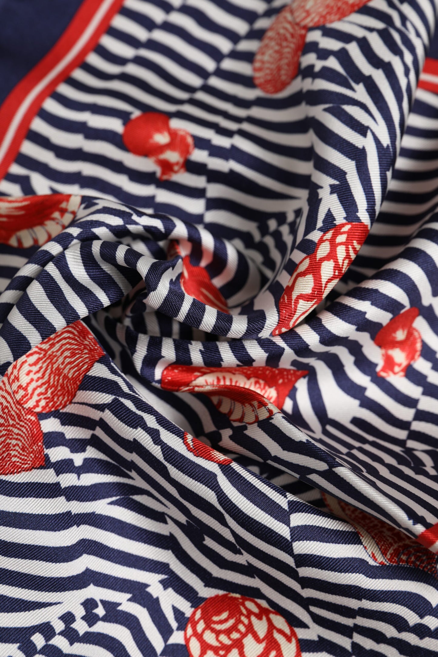 Dolce & Gabbana Multicolor Seashells Square Men Foulard Scarf