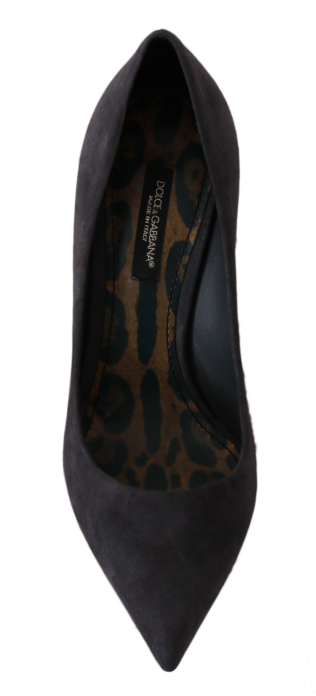 Chaussures à talons aiguilles en daim gris Dolce &amp; Gabbana