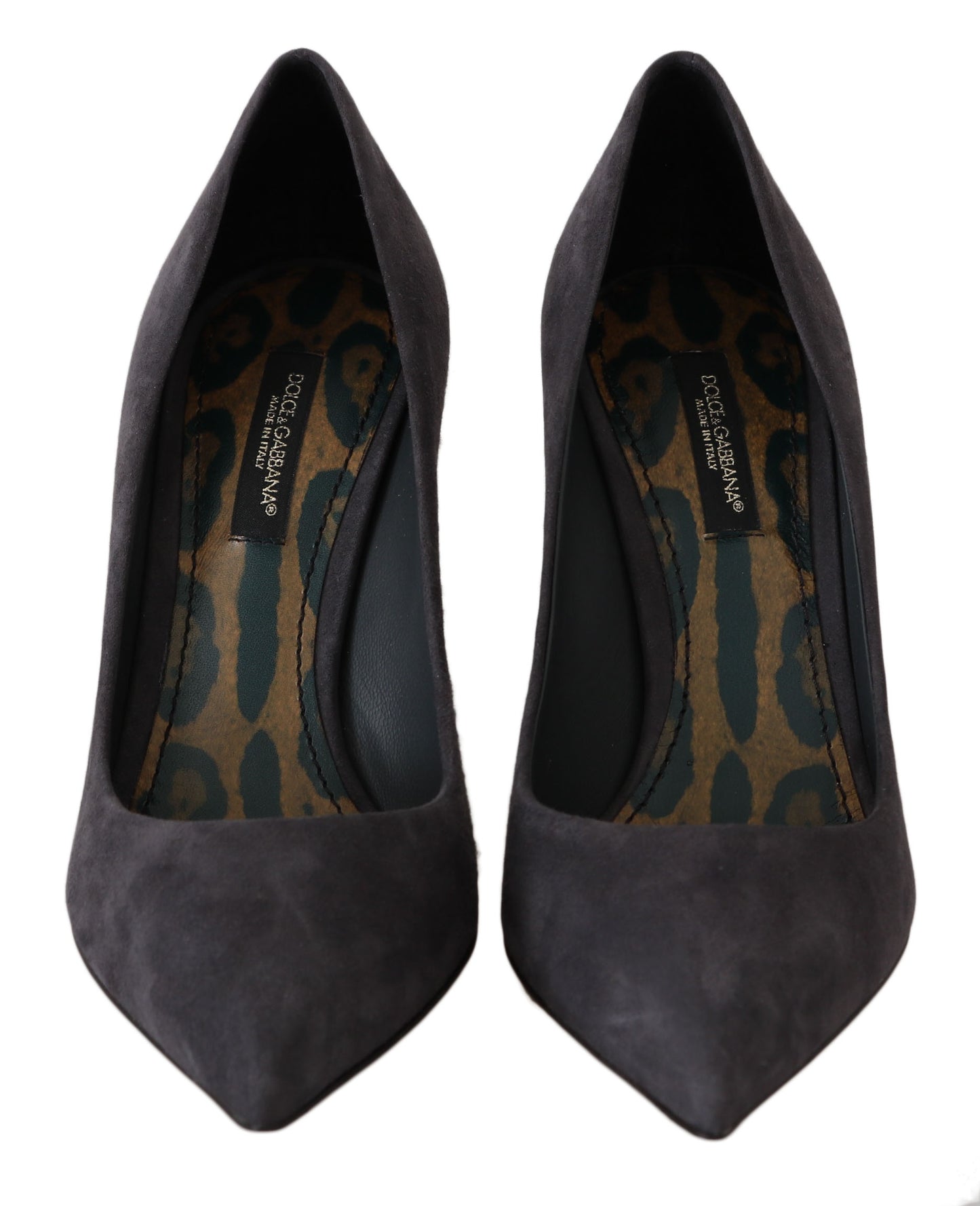 Chaussures à talons aiguilles en daim gris Dolce &amp; Gabbana