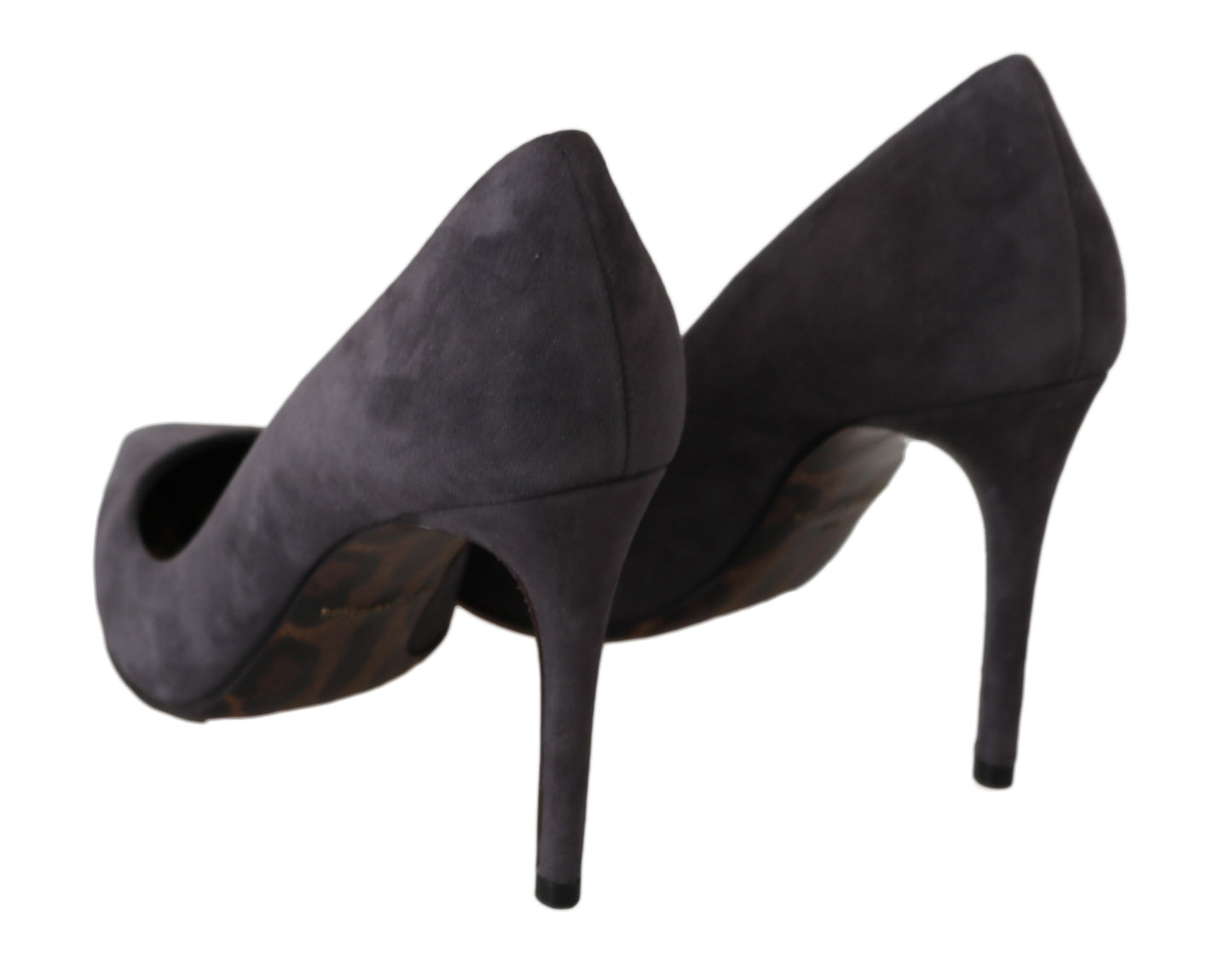 Chaussures à talons aiguilles en daim gris Dolce &amp; Gabbana