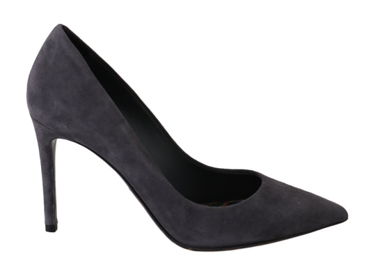 Chaussures à talons aiguilles en daim gris Dolce &amp; Gabbana