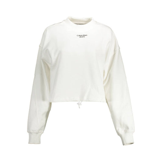 Pull femme en coton blanc Calvin Klein