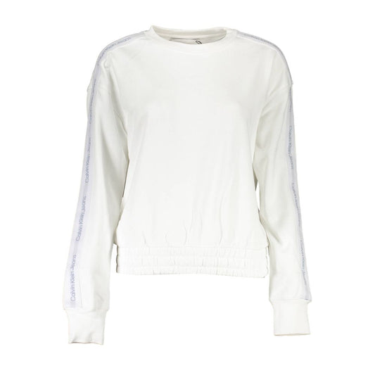 Pull femme en coton blanc Calvin Klein