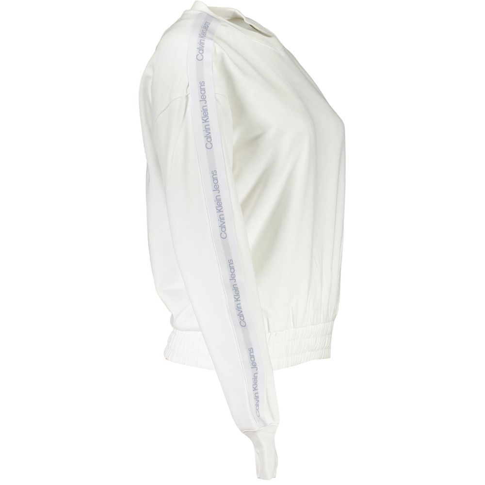 Pull femme en coton blanc Calvin Klein