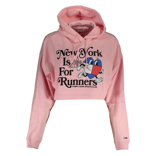 Pull Tommy Hilfiger en coton rose pour femme