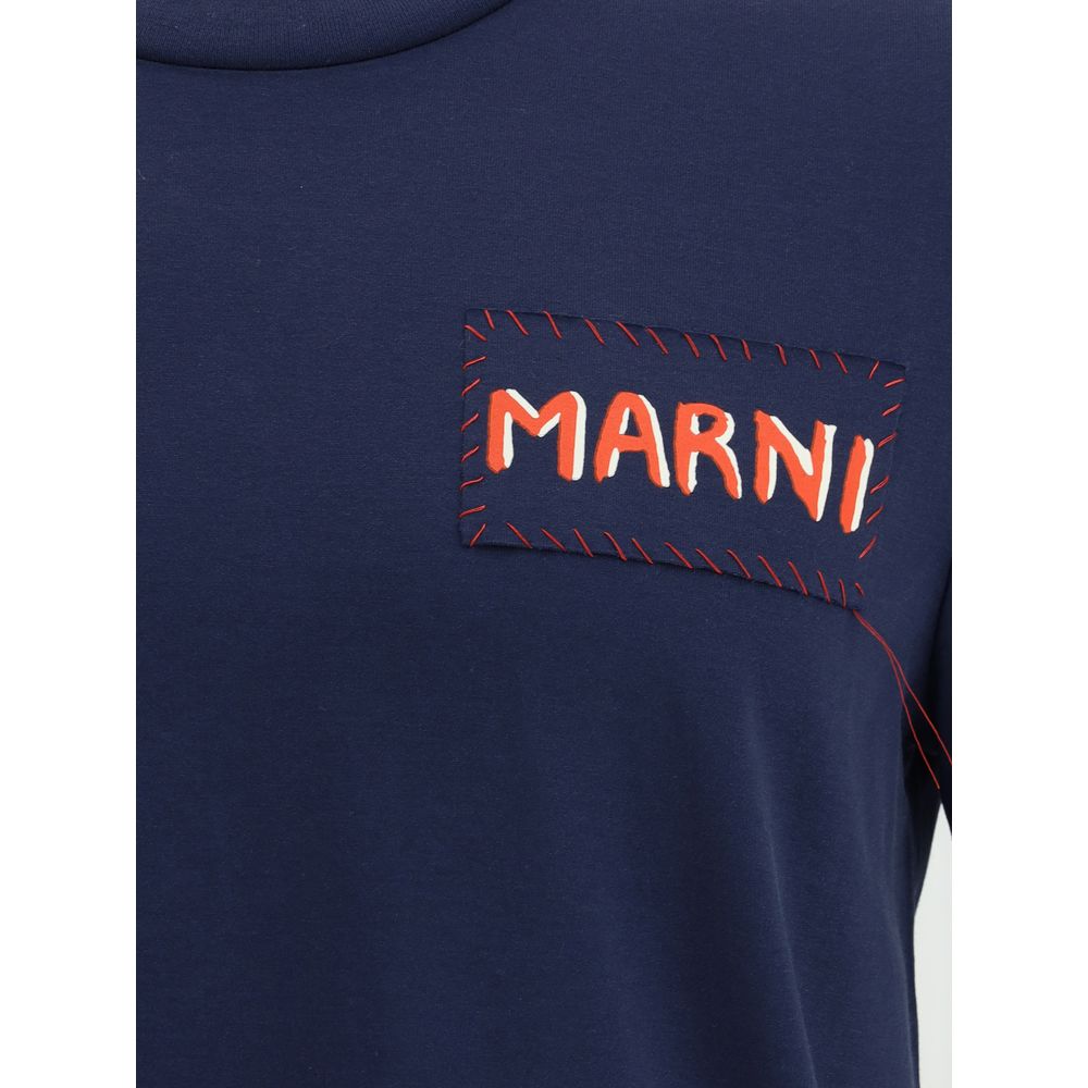 Marni Blue Cotton T-Shirt
