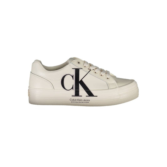 Baskets Calvin Klein en polyester blanc