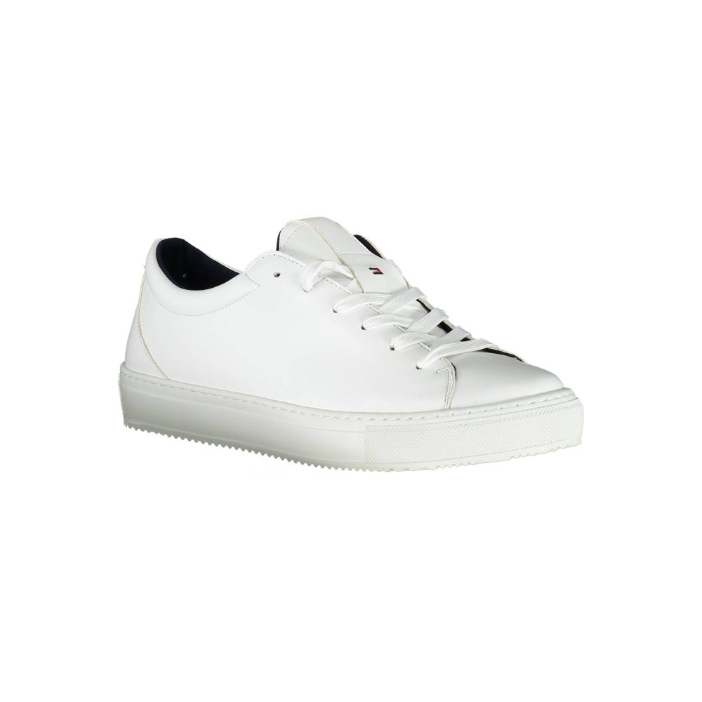 Tommy Hilfiger – Weiße Synthetik-Sneaker