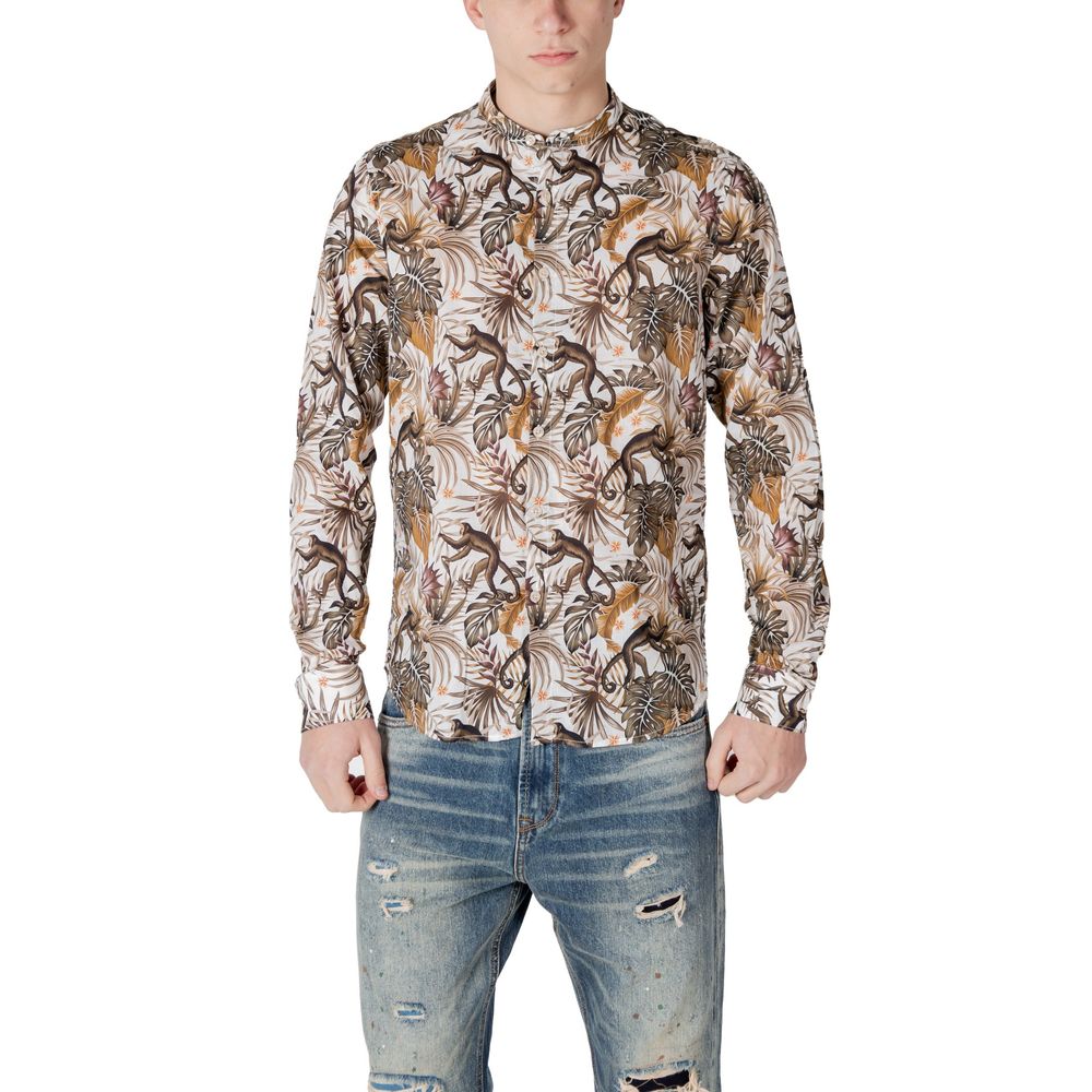 Gianni Lupo Multicolor Cotton Pattern Shirt
