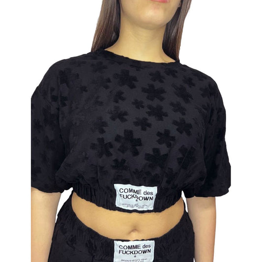 Pull en coton noir Comme des Garçons Fuckdown