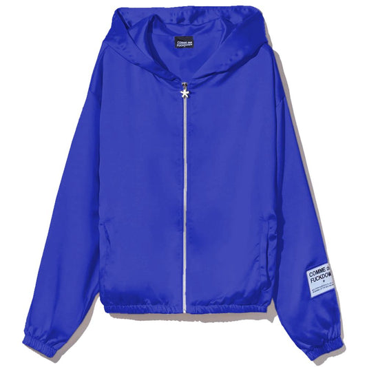 Pull en polyester bleu Comme des Garçons Fuckdown