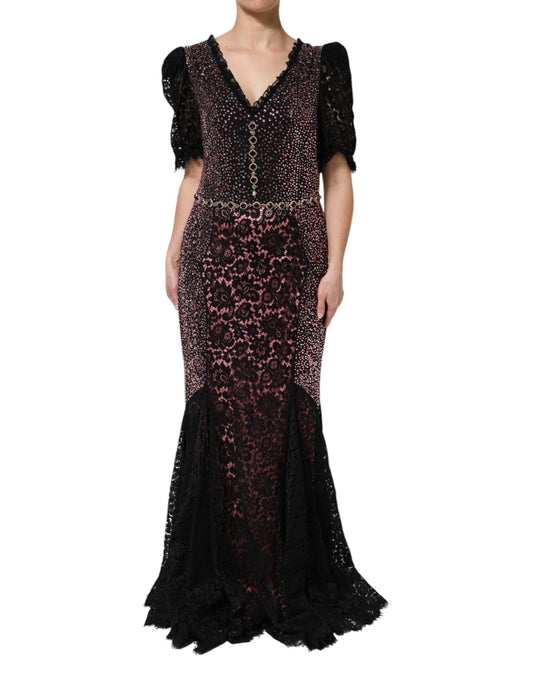 Dolce &amp; Gabbana – Mehrfarbiges, verziertes Meerjungfrauenkleid