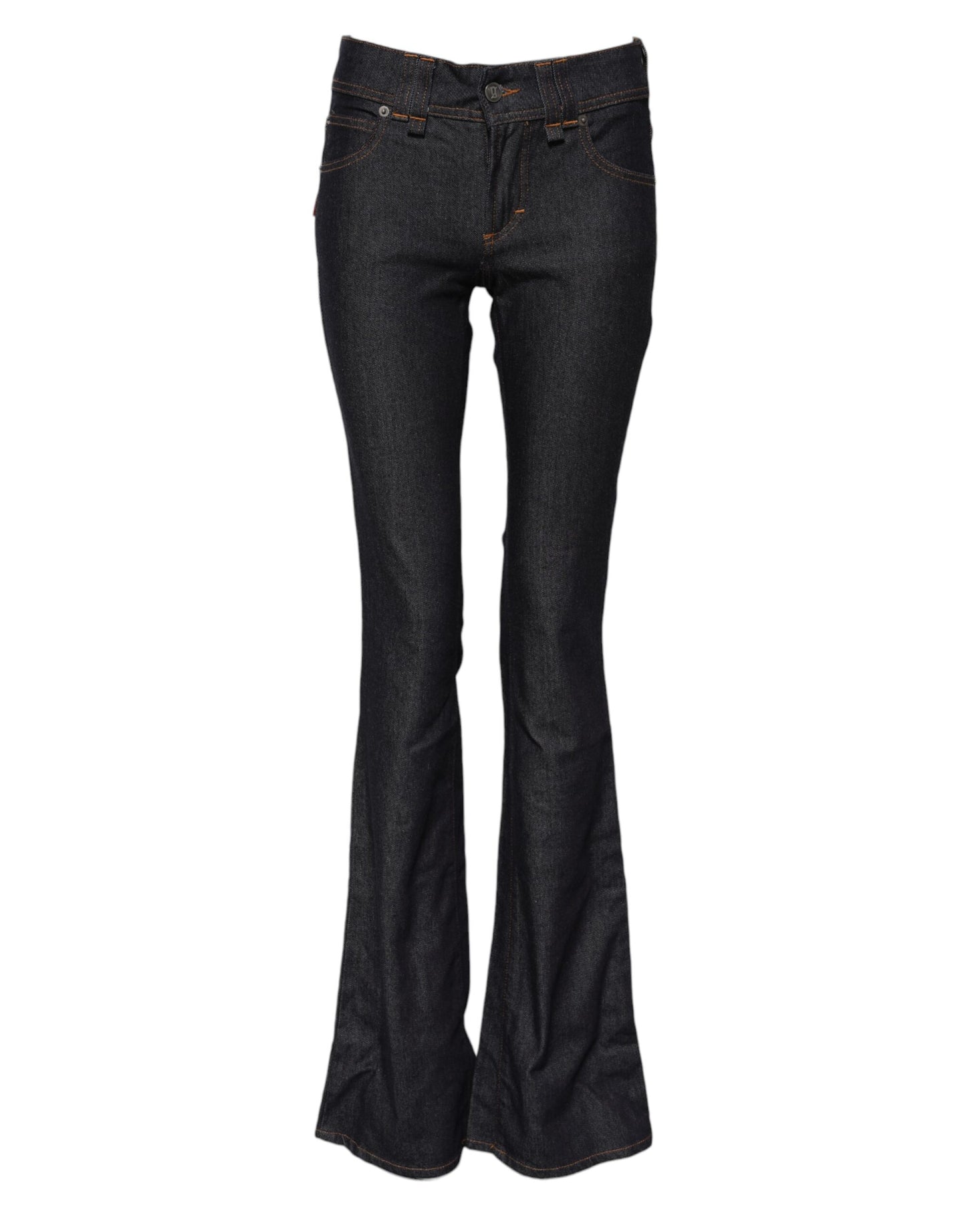Jean large en coton bleu taille moyenne John Galliano