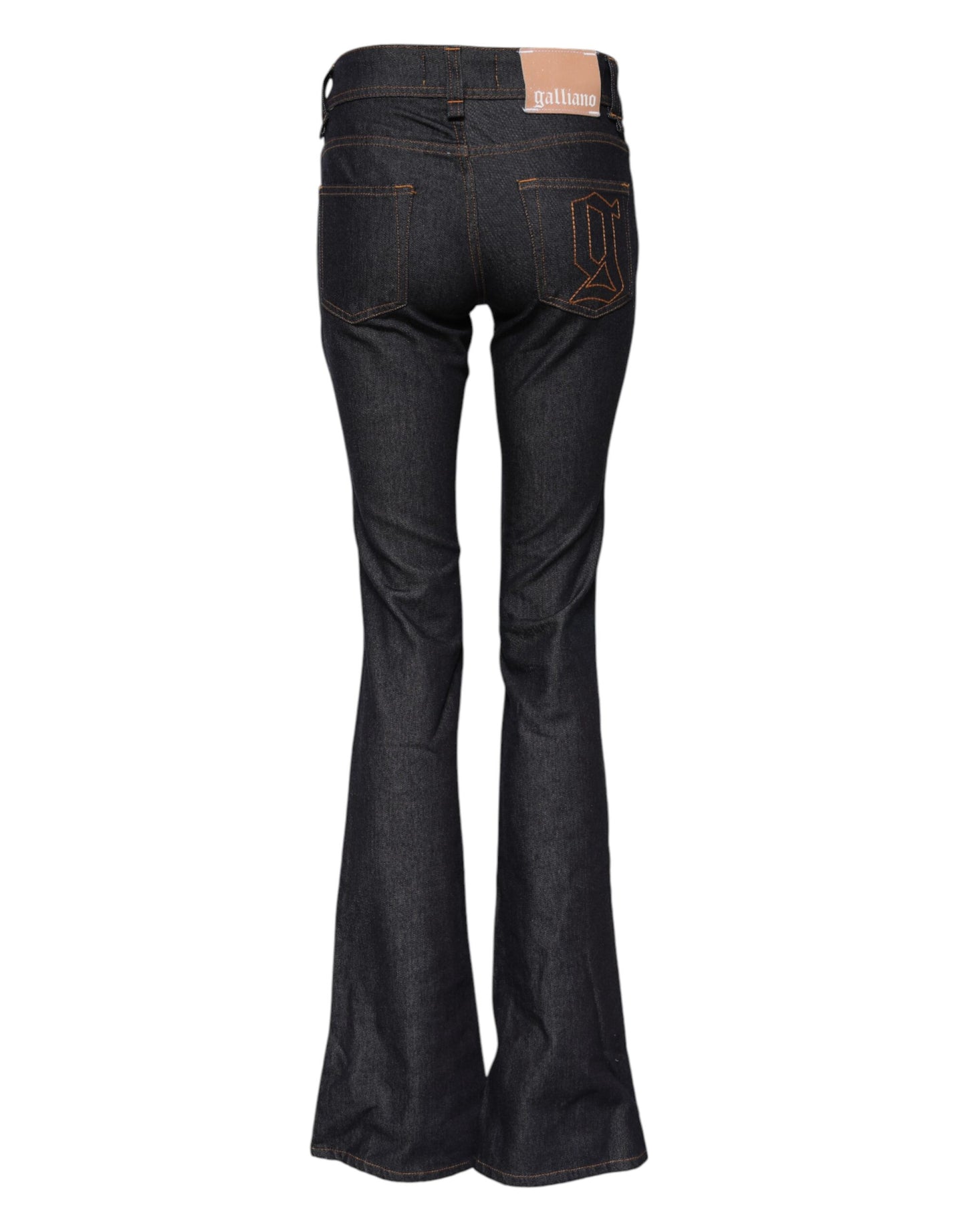 Jean large en coton bleu taille moyenne John Galliano
