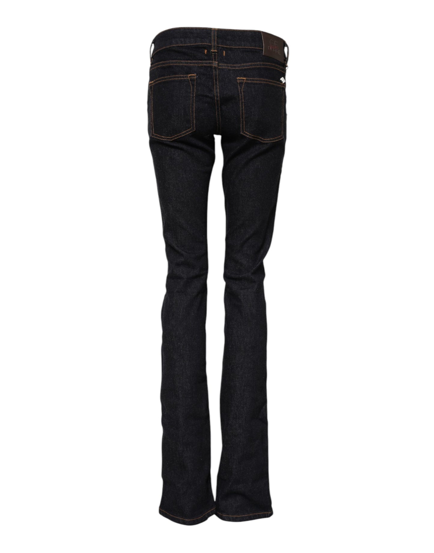 GF Ferre – Dunkelblaue Skinny-Jeans aus Baumwolle mit mittlerer Taille