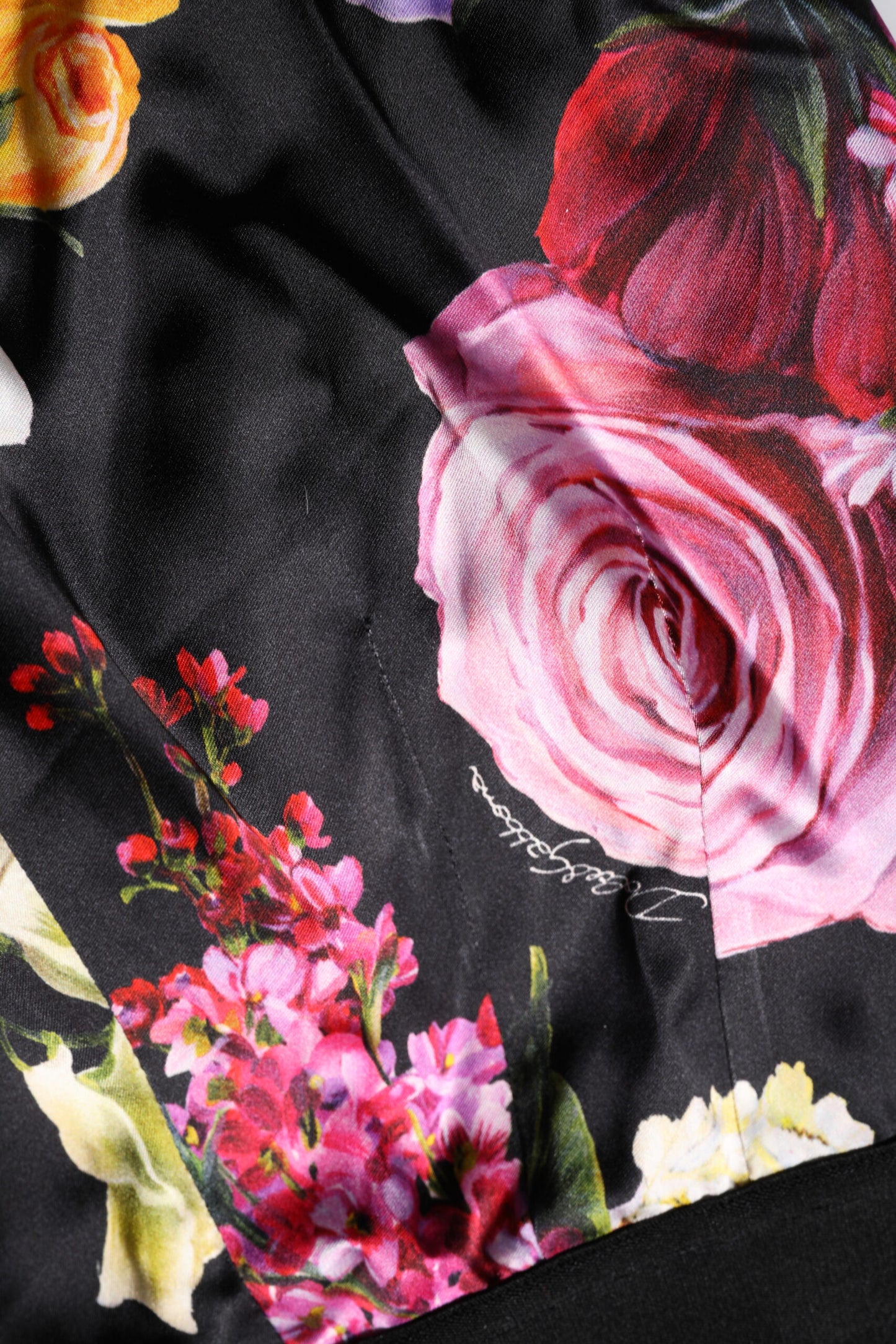 Pantalon legging à fleurs multicolores Dolce &amp; Gabbana à taille extensible