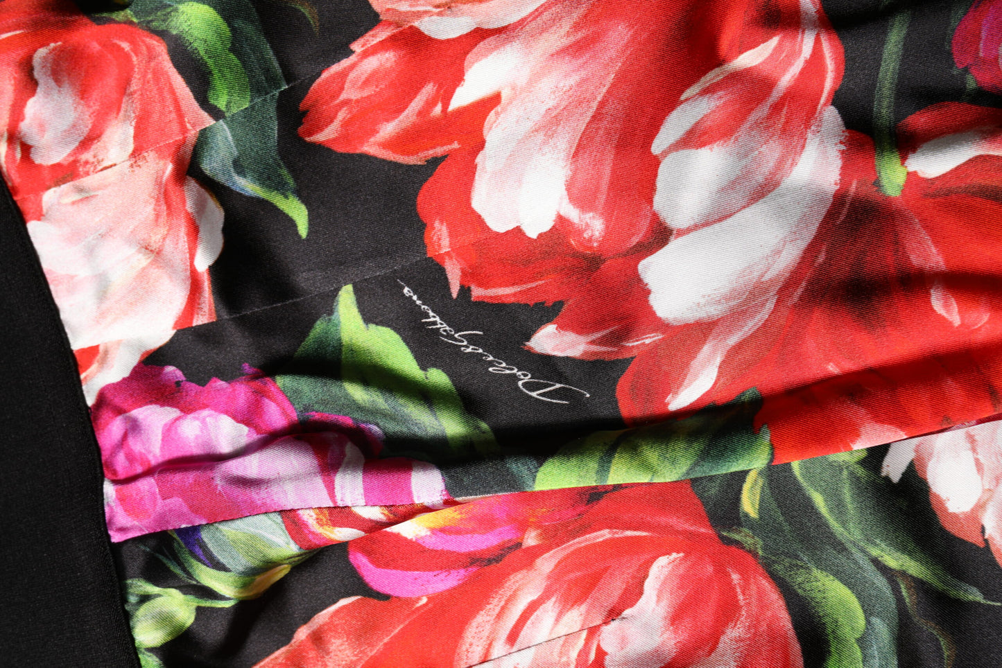 Pantalon legging à fleurs multicolores Dolce &amp; Gabbana à taille extensible