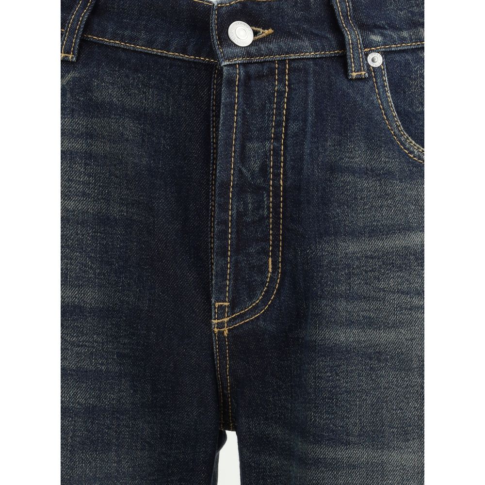 Alexander McQueen Blue Cotton Jeans Denim