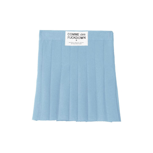 Jupe en polyester bleu Comme des Garçons Fuckdown