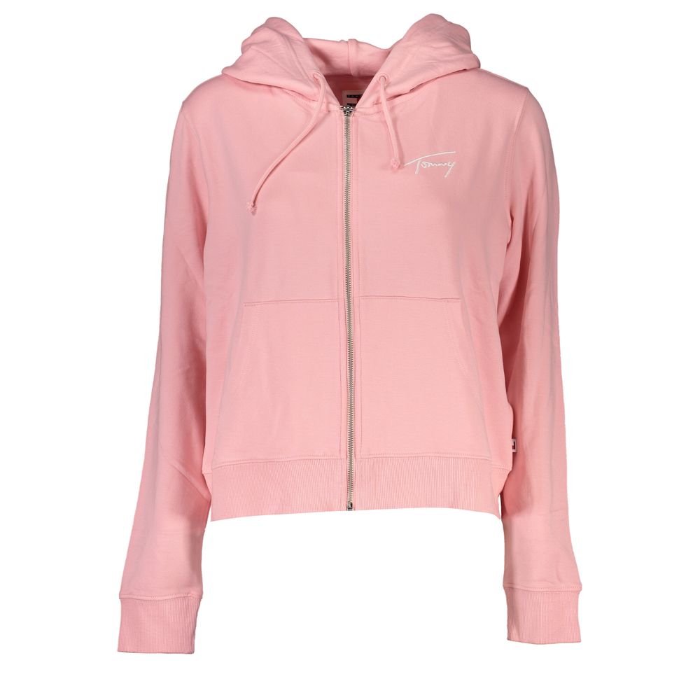 Pull en coton rose Tommy Hilfiger