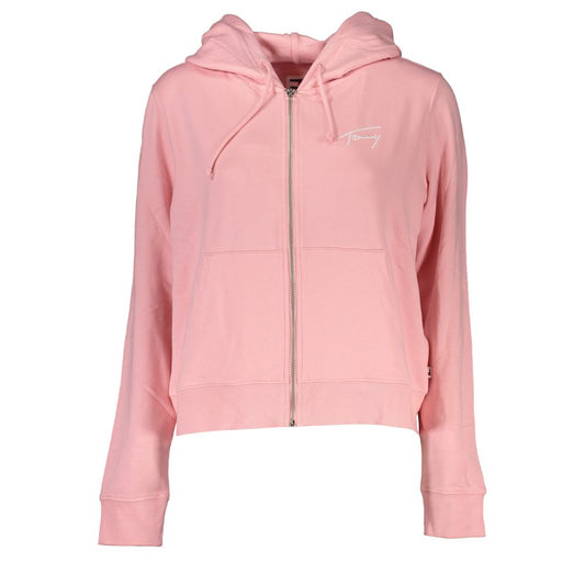 Pull en coton rose Tommy Hilfiger