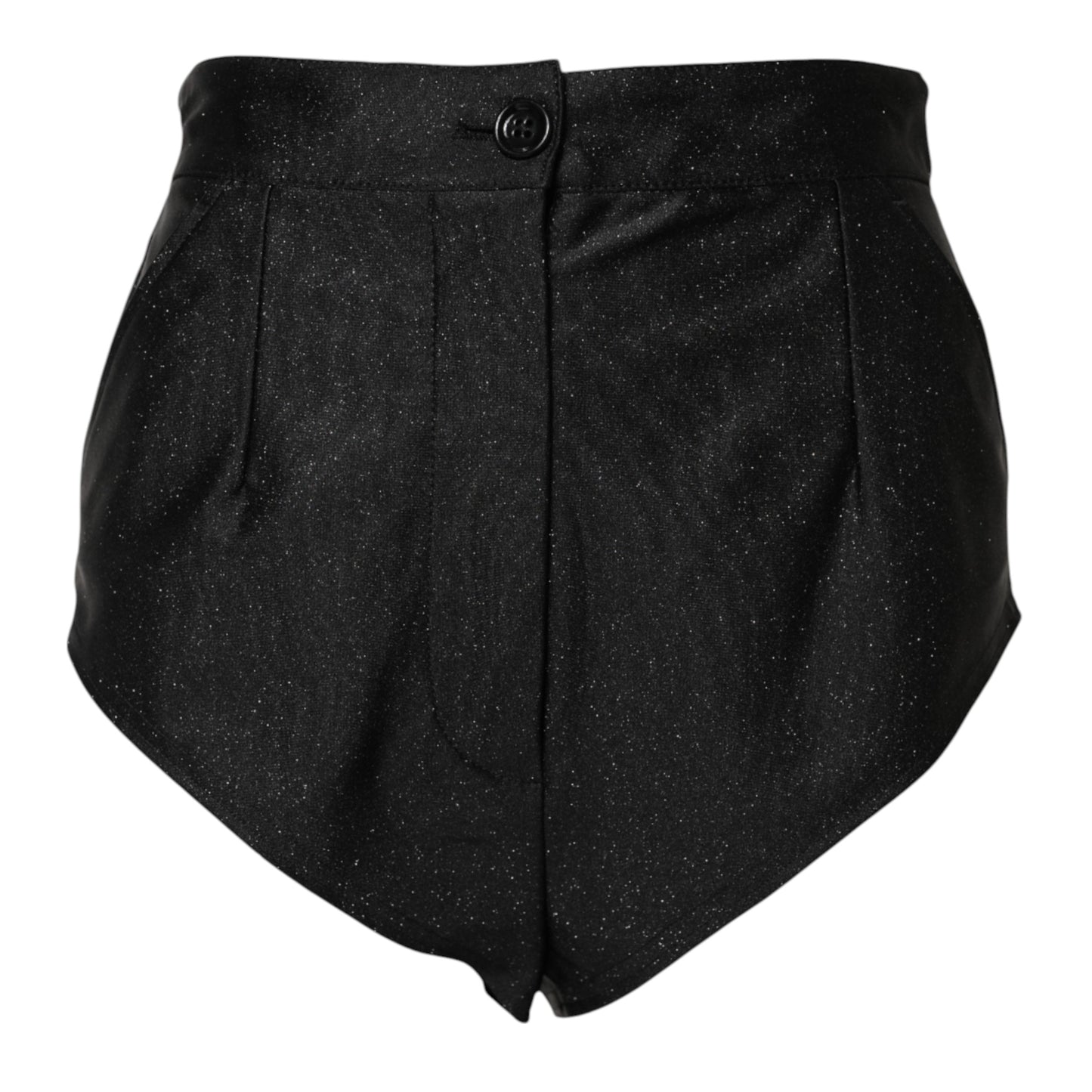Short taille haute en viscose noire Dolce &amp; Gabbana