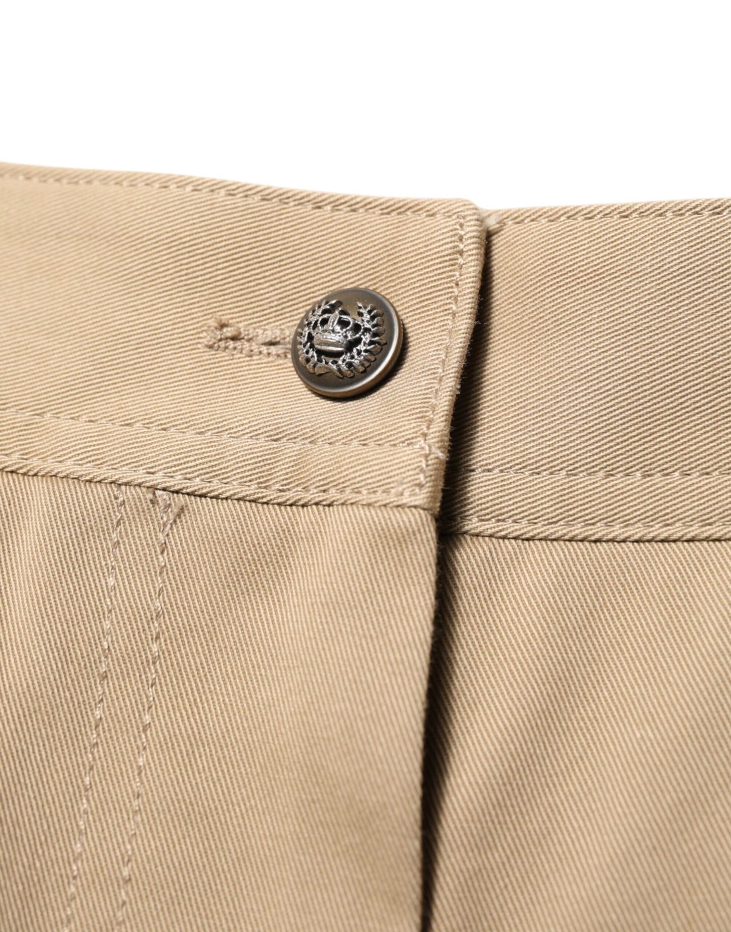 Pantalon cargo fuselé beige taille moyenne Dolce &amp; Gabbana